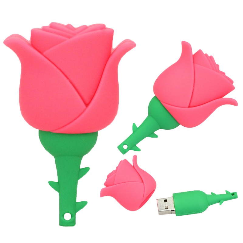 Флешка Роза 10914 розовая
