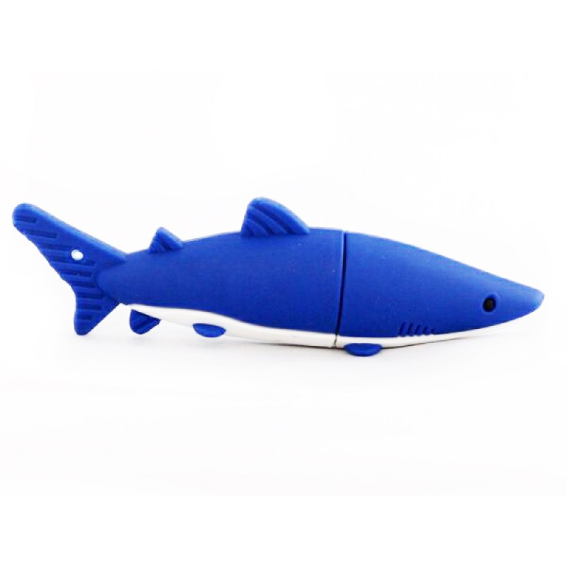 Флешка Акула синяя 11079