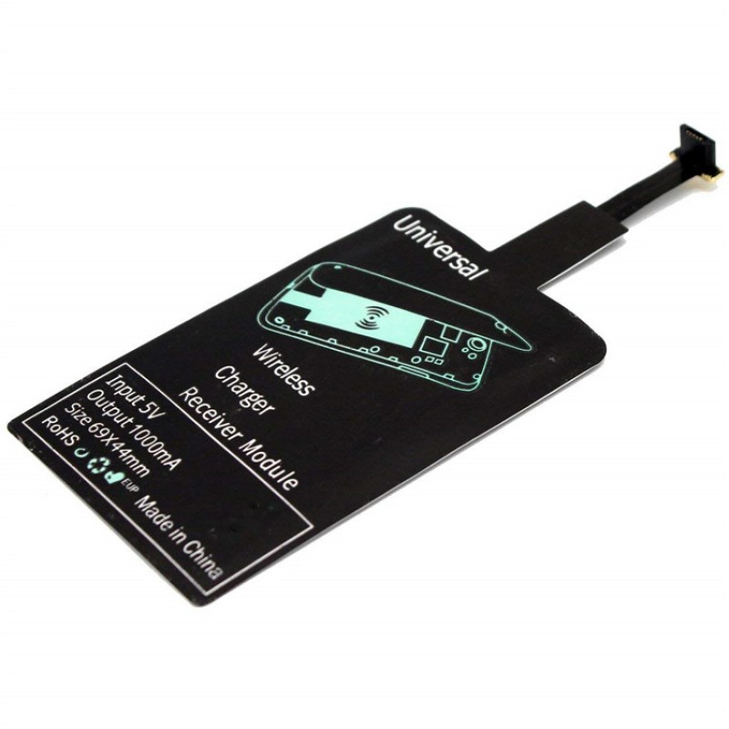 Адаптер (приемник) беспроводной зарядки (QI) для micro USB