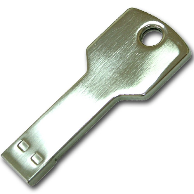 Флешка Ключ серебро